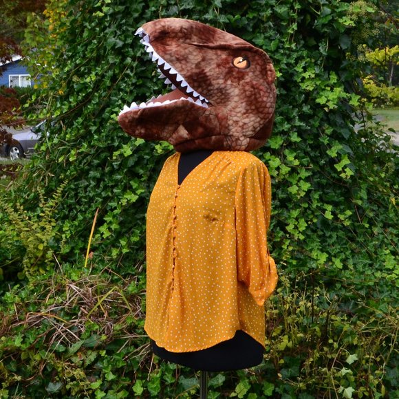 torrid Tops - Torrid 1X Yellow Polka Dot Blouse